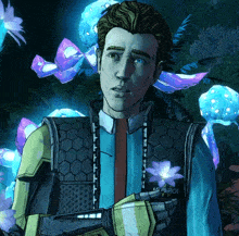 a man in a video game with the word perion on his shirt