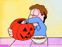 Garfield Halloween GIF - Garfield Halloween Jon GIFs