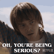 Oh Youre Being Serious Jonathan Byers GIF - Oh Youre Being Serious Jonathan Byers Charlie Heaton GIFs