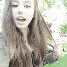 Lily Duck Face GIF