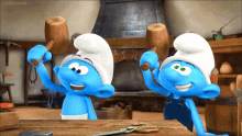 Bonk Handy Smurf GIF - Bonk Handy Smurf Gleeko Smurf GIFs