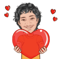 Love Marlon Sticker - Love Marlon Hearts Stickers