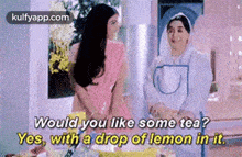 Would You Like Some Tea?Yes, With A Drop Of Lemon In It:.Gif GIF