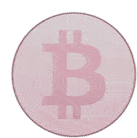 Pink Bitcoin Pink Sticker