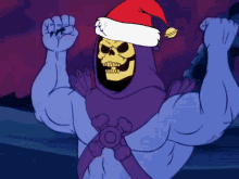 Skeletor Santa Hat GIF - Skeletor Santa Hat Christmas GIFs