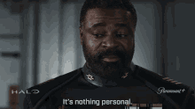 Its Nothing Personal Captain Jacob Keyes GIF - Its Nothing Personal Captain Jacob Keyes Halo GIFs