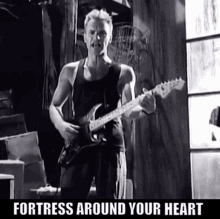 Sting Fortress Around Your Heart GIF - Sting Fortress Around Your Heart The Police GIFs