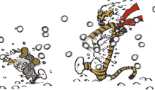 Calvin And Hobbes Snowball GIF - Calvin And Hobbes Snowball Endless GIFs