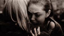 Crying Girl Hugging GIF - Crying Girl Hugging Upset GIFs