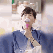 Suga Ice Cream GIF - Suga Ice Cream Yoongi GIFs