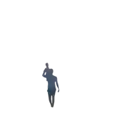 a silhouette of a person holding a baby on their shoulders against a white background