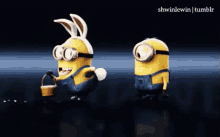 Bunny Tail GIF - Despiclable Me Minions Bunny GIFs