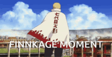 finnkage moment is written on the bottom of a picture