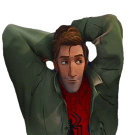Smiling Peter B Parker Sticker - Smiling Peter B Parker Spider Man Stickers