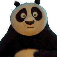 Surprised Po Sticker - Surprised Po Kung Fu Panda 4 Stickers