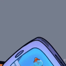 dr. seuss ' cat in the hat is holding a fish bowl