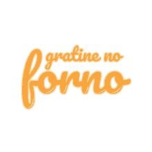 text logo design gratine no forno