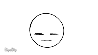 a black and white drawing of a smiley face with a tongue sticking out .