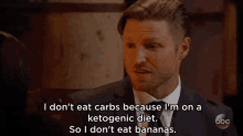I Don'T Eat Carbs Because I'M On A Ketogenic Diet GIF - Keto Keto Diet Ketogenic GIFs