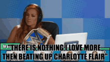 Becky Lynch Beating Up GIF - Becky Lynch Beating Up Charlotte Flair GIFs