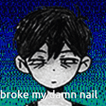 Omori Broke My Nail GIF - Omori Broke My Nail GIFs