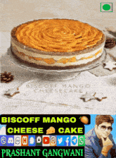 Biscoff Mango Cheese Cake GIF