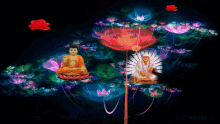Lord Buddha Sai Baba GIF - Lord Buddha Sai Baba Lotus GIFs