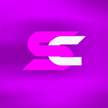 a purple background with a pink letter s on it