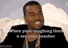 Hehe GIF - Kanye West Mad Laugh GIFs