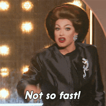 Not So Fast Alexis Michelle GIF - Not So Fast Alexis Michelle Rupaul’s Drag Race All Stars GIFs