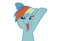 Mlp Rainbow Dash GIF - Mlp Rainbow Dash Hands Up GIFs