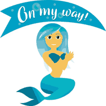on my way mermaid life joypixels omw im coming