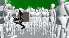a computer generated image of a group of people