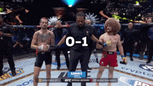 a ufc fight between sean o'malley and merab evalishvili is being shown