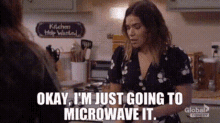 Superstore Amy Sosa GIF - Superstore Amy Sosa Okay Im Just Going To Microwave It GIFs