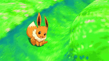 Eevee Pokemon GIF - Eevee Pokemon Sliding GIFs