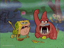 spongebob sponge bob square pants nickelodeon sponge gar angry