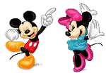Dancing Mickey Mouse Sticker - Dancing Mickey Mouse Minnie Mouse Stickers