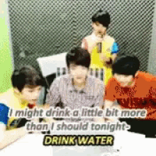 Drink Water Not Alcohol Seventeen GIF - Drink Water Not Alcohol Seventeen Joshua GIFs