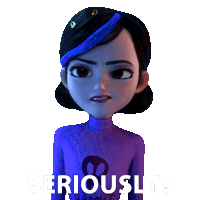 Seriously Claire Nuñez Sticker - Seriously Claire Nuñez Trollhunters Tales Of Arcadia Stickers