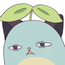 a drawing of a cat with a fried egg on its face