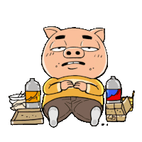 Pigs Piglets Sticker - Pigs Piglets Fat Stickers