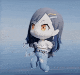 a 3d model of a girl with the words " do n't reupload " below it