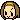a pixel art drawing of a girl 's face with headphones on .