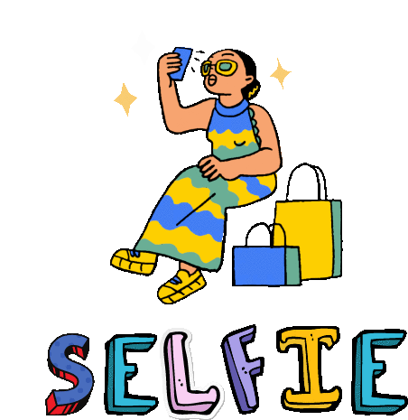 Selfie Selfie Queen Sticker - Selfie Selfie Queen Vasvibes Stickers