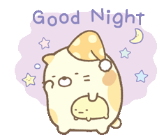Cute Sumikko Gurashi Sticker - Cute Sumikko Gurashi Good Night Stickers