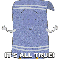 Ts All True Towelie Sticker - Ts All True Towelie South Park Stickers