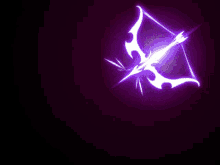 a purple background with a white arrow pointing to the left