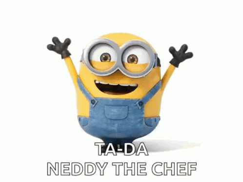 Tada Neddy The Chef GIF – Tada Neddy The Chef Minion – Откриване и ...