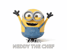 Tada Neddy The Chef GIF - Tada Neddy The Chef Minion GIFs